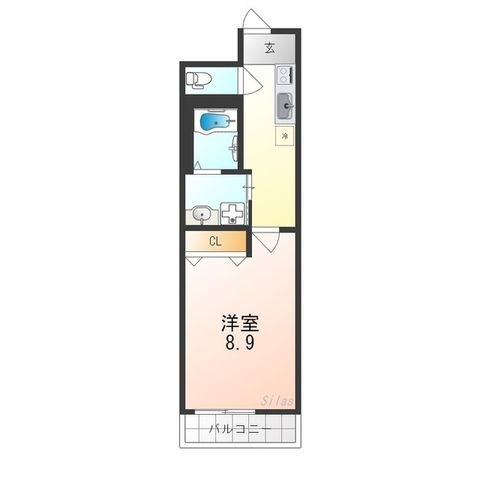 拡大写真:フジパレス住之江通Ⅰ番館 3階302の間取り