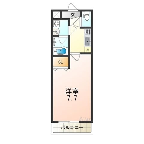 拡大写真:堺市東区日置荘西町4丁 1階103の間取り