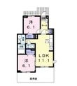 松原市北新町6丁目の間取図