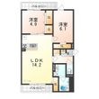 D-residence西野A棟の間取図