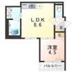 八尾市佐堂町3丁目の間取図