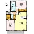 パシオーネ B棟の間取図