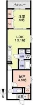東大阪市出雲井本町の間取図
