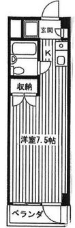 渋谷区笹塚2丁目の間取図