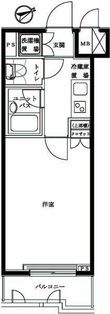 世田谷区代沢2丁目の間取図