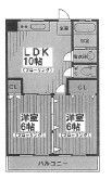 渋谷区幡ヶ谷2丁目の間取図