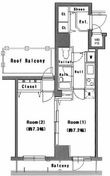 渋谷区笹塚2丁目の間取図