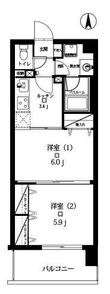 渋谷区笹塚1丁目の間取図