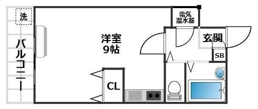 拡大写真:世田谷区代田3丁目 2階204の間取り