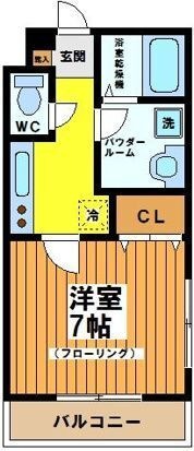 拡大写真:世田谷区羽根木2丁目 2階202の間取り
