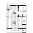 目黒区目黒2丁目の間取図