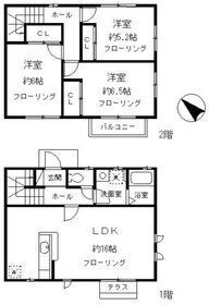 拡大写真:世田谷区瀬田5丁目 1階102の間取り