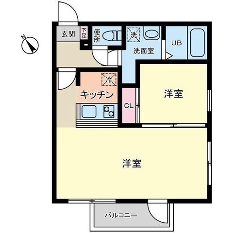 拡大写真:世田谷区下馬5丁目 3階301の間取り