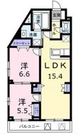 世田谷区大蔵2丁目の間取図
