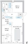 世田谷区砧2丁目の間取図