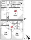 狛江市岩戸北2丁目の間取図