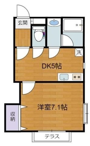 拡大写真:狛江市岩戸北1丁目 1階102の間取り