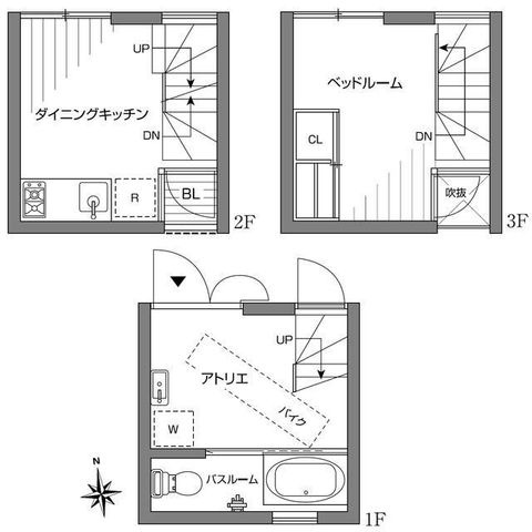 拡大写真:世田谷区経堂4丁目 1階4の間取り