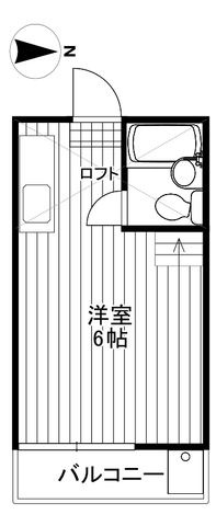 拡大写真:世田谷区松原5丁目 2階202の間取り
