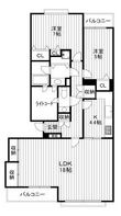 杉並区浜田山2丁目の間取図