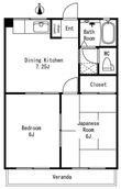 杉並区高井戸西3丁目の間取図