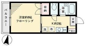 拡大写真:世田谷区代沢1丁目 2階202の間取り