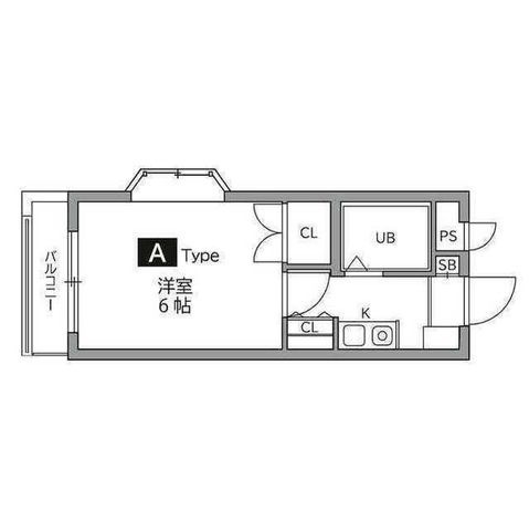 拡大写真:世田谷区代田3丁目 2階201の間取り