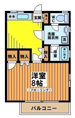 拡大写真:杉並区成田西1丁目 2階201の間取り
