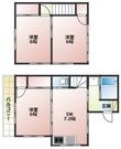 西野貸家の間取図