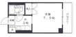 小松コーポ御幸の間取図