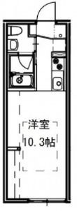 エストレビータ草津Ⅱの間取図