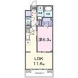 中筋1丁目アパートの間取図