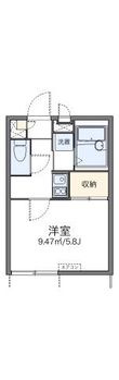 レオパレスきのした荘の間取図
