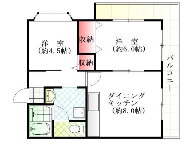 拡大写真:アルティメイトビル落合 3階302の間取り