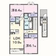 畠敷町アパート Aの間取図