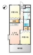サンハイツ6868の間取図