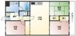 広島市西区東観音町の間取図