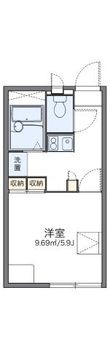 レオパレスグリーンビューの間取図
