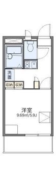 レオパレスfloraⅡの間取図