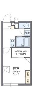 レオパレスfloraⅢの間取図