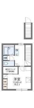 レオパレスヴィラアンソレイユの間取図