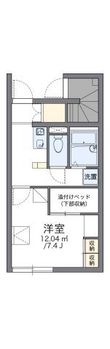 レオパレスはなみずきの間取図