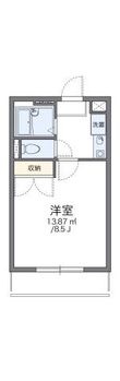 レオパレス城南田村の間取図