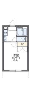 レオパレス城南田村の間取図