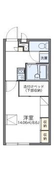 レオパレスアミメゾンの間取図