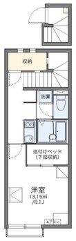レオネクスト亀山Ⅱの間取図