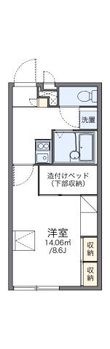 レオパレスファミーユⅡの間取図
