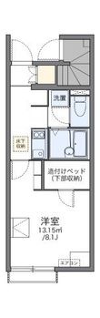 レオネクスト亀山Ⅱの間取図