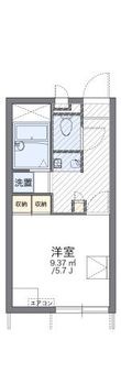 レオパレスリシェシールの間取図