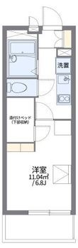 レオパレス東久保の間取図